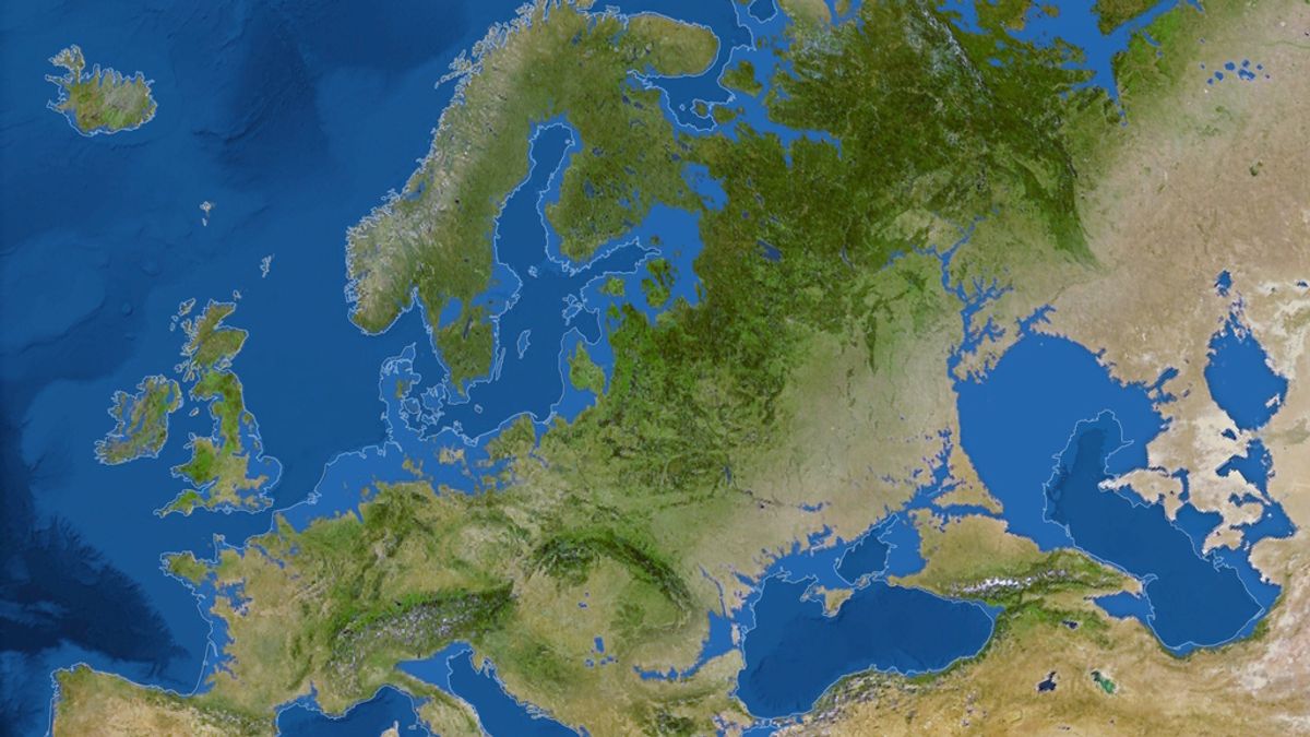 Mapa de Europa de National Geographic