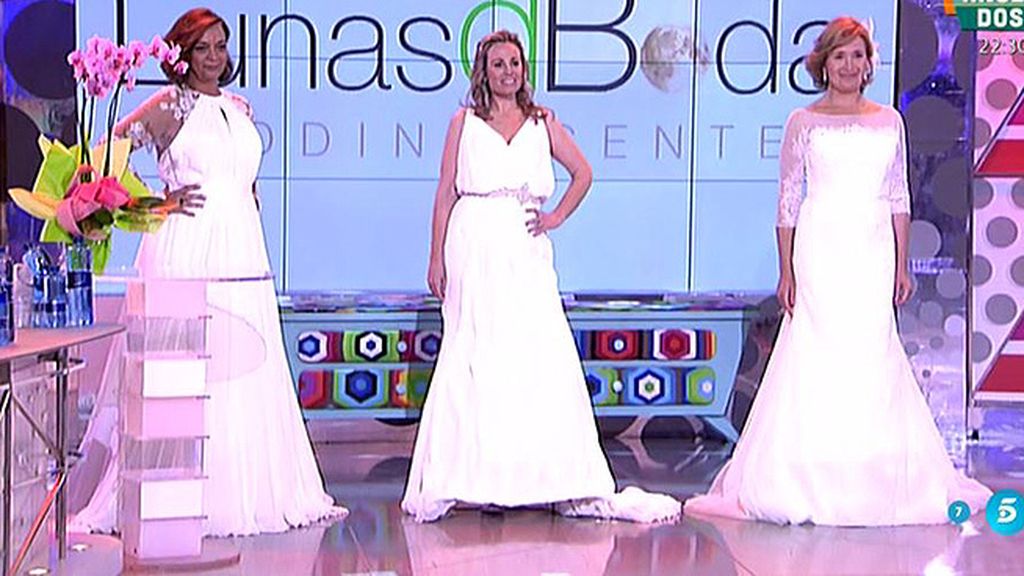 La colaboradora ha escogido entre seis vestidos