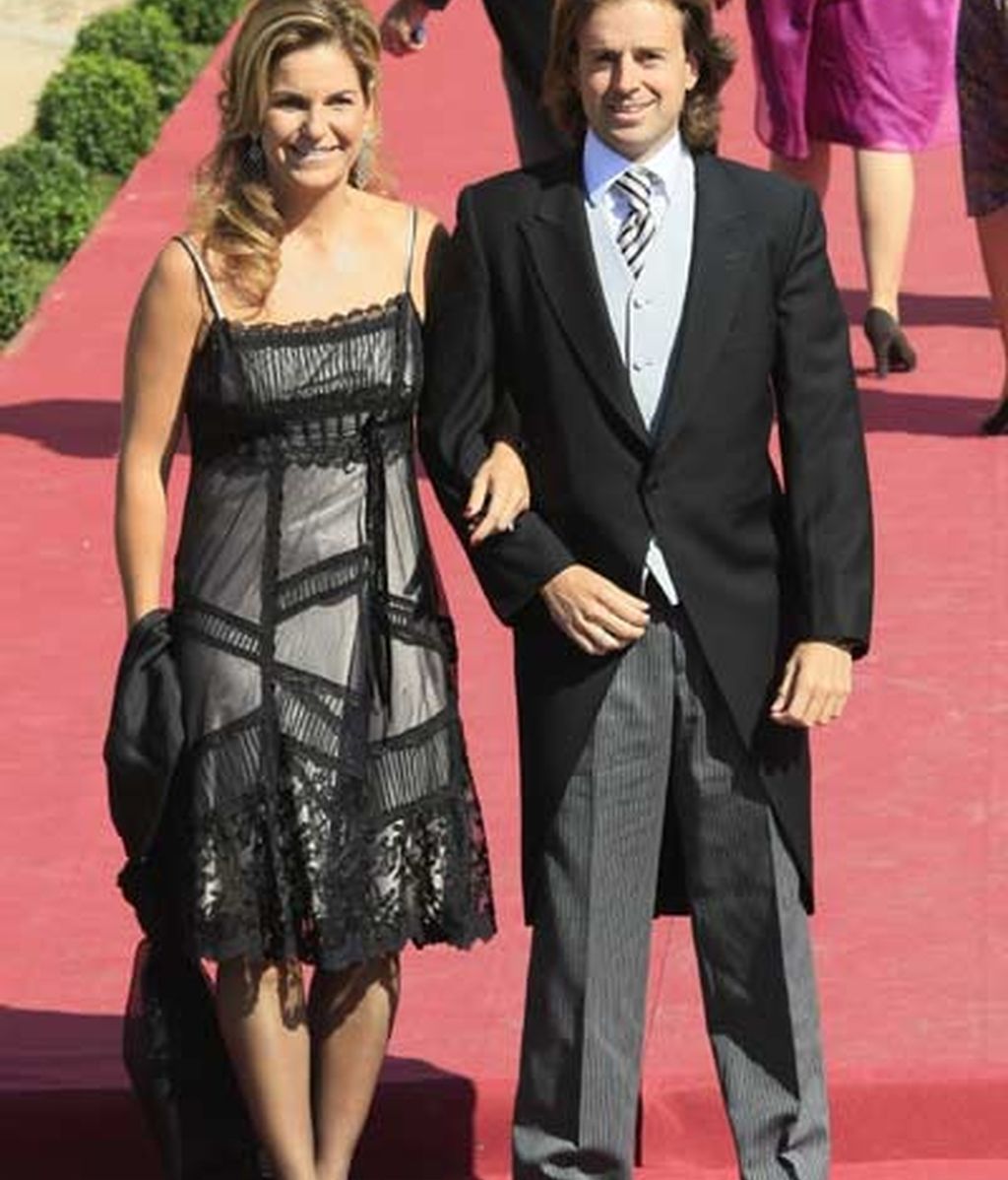Arantxa Sánchez Vicario y su marido