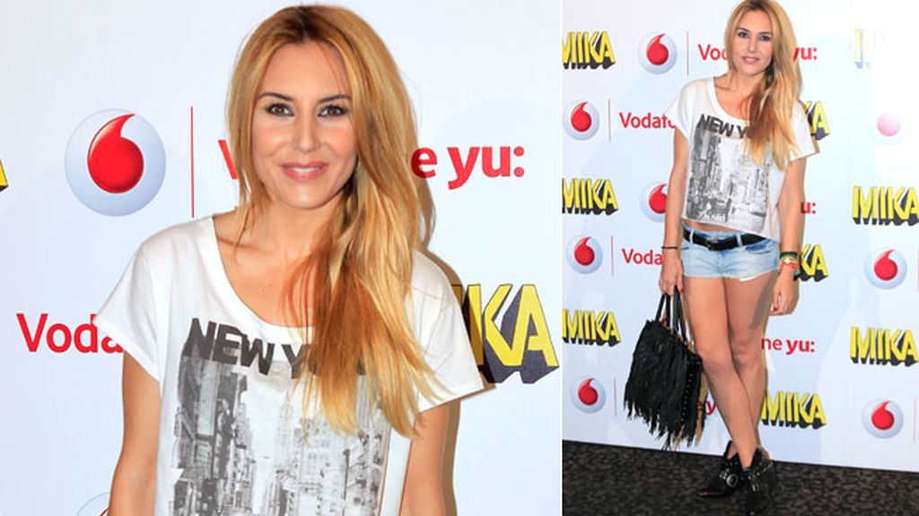 Berta Collado llevó un look informal con shorts y botines