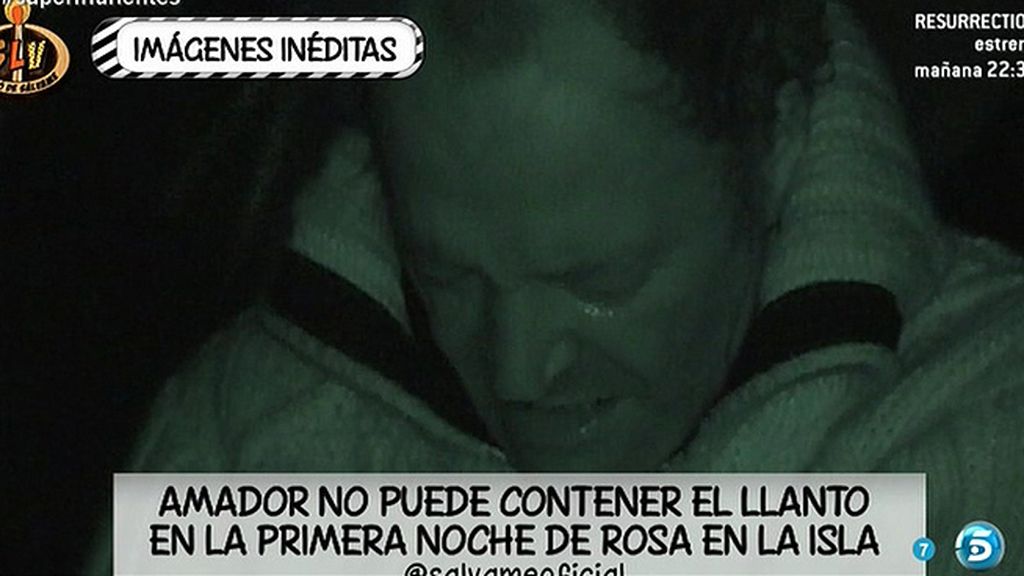 Amador no puede evitar las lágrimas durante la primera noche de Rosa en Honduras