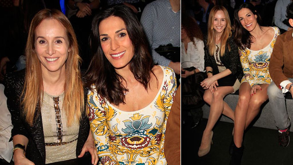 Mar Regueras y Verónica Hidalgo en el desfile de Andrés Sardá