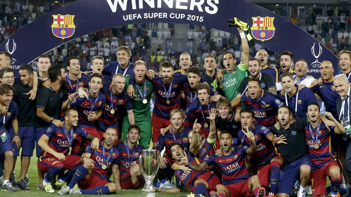 El FC BArcelona, campeón de la Supercopa de Europa