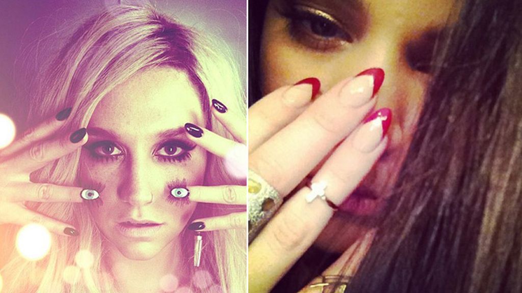 Uñas de famosas en Instagram