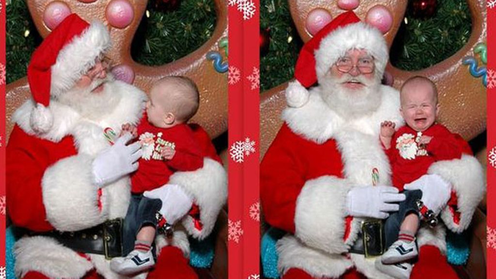 Las peores fotos con Santa Claus