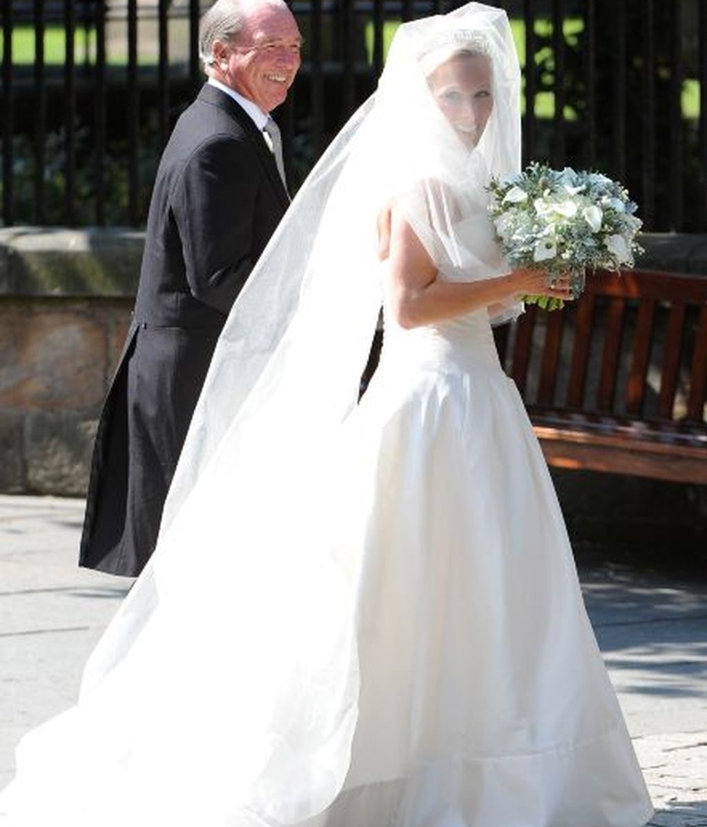 La novia, entrando en la iglesia