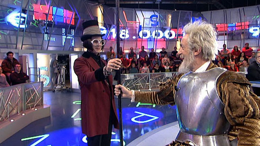 Christian es Willy Wonka, Alba Lago, Escarlata O’Hara; Santi Rodríguez es en Don Quijote, Felisuco, 'El Padrino' y Natalia de OT, Lisbeth Salander, de 'Millennium'