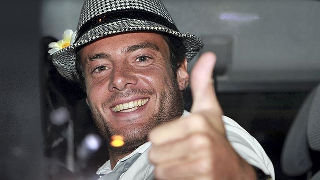 Pepe celebra su victoria en la post fiesta