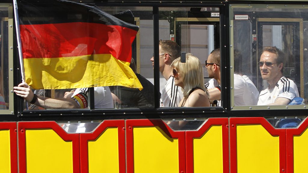 Fiesta del norte en las gradas de Lviv