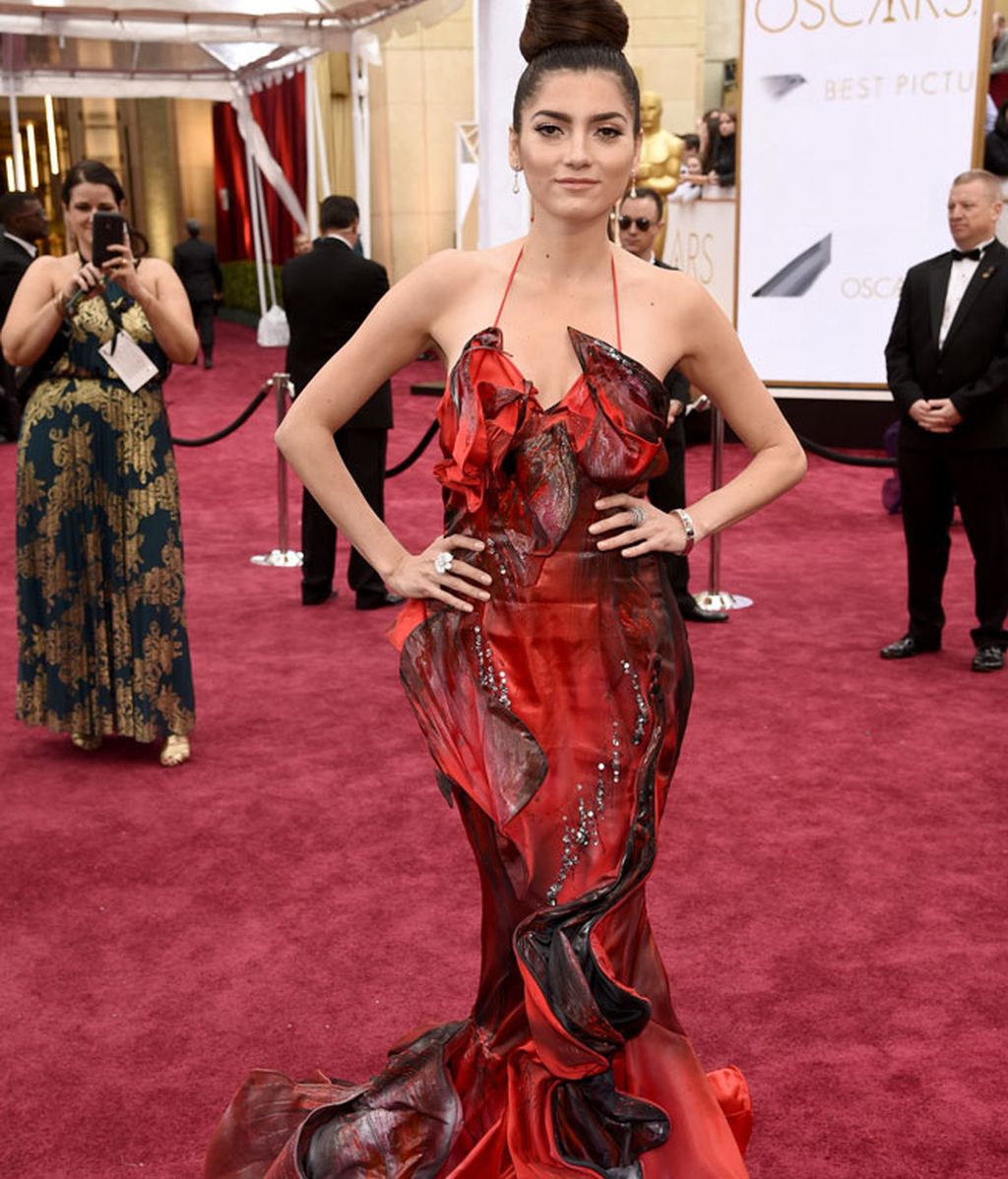 Blanca Blanco en la alfombra roja