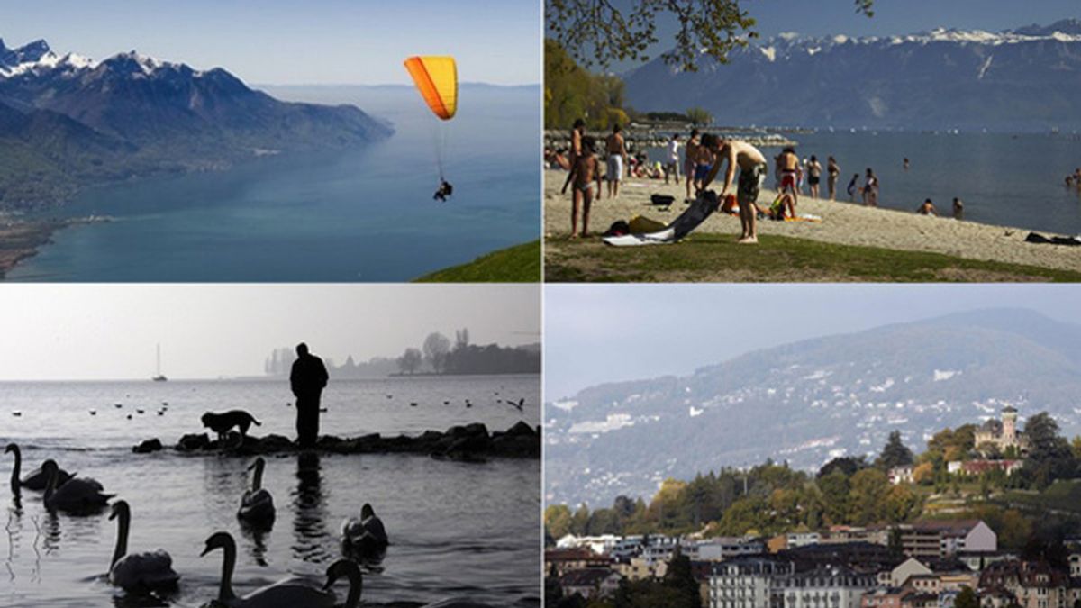 El Lago Ginebra, en Suiza, es el más grande de Europa Occidental