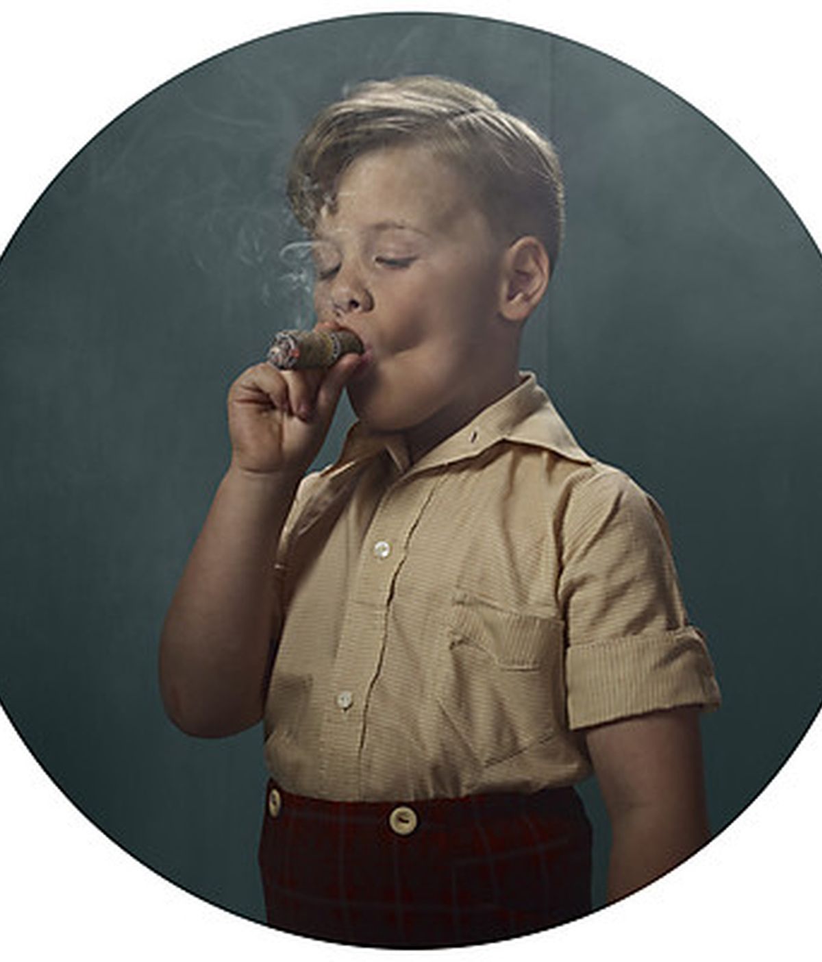 Arte niños fumadores