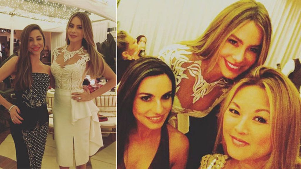 ¡También lucía de infarto en la cena ensayo la noche previa!