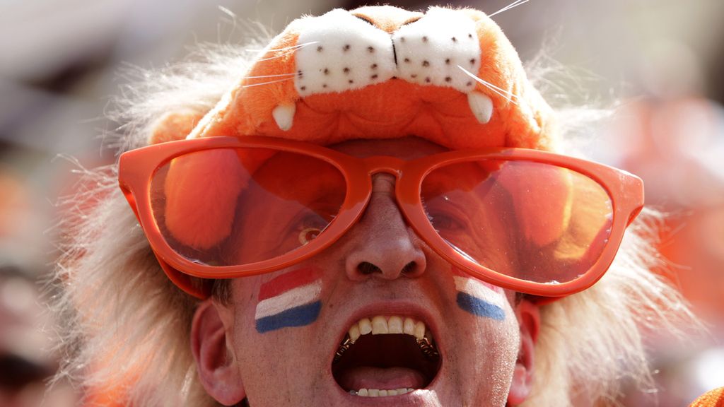 Colorido del norte en las gradas