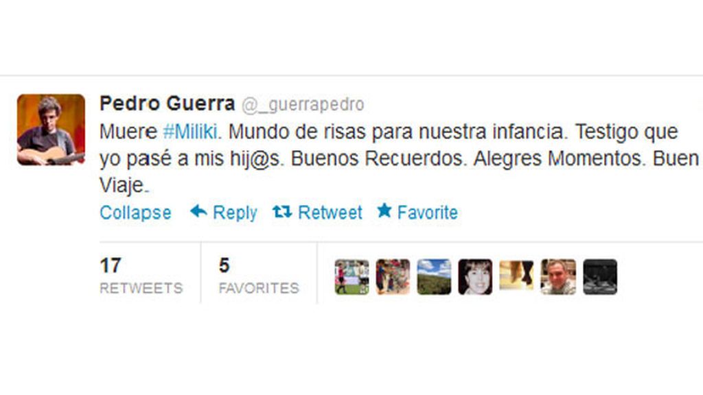 Adiós tuitero al Payaso de la Tele