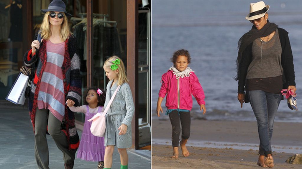 Las más 'casual': Leni Klum y Nahla Aubry