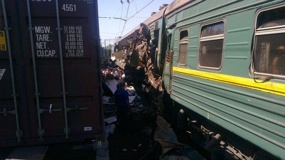 Choque de trenes en Rusia