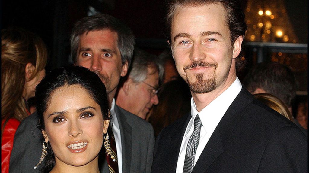 Salma Hayek y Edward Norton