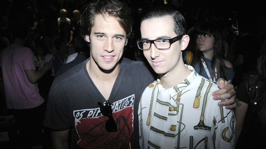 El actor Martín Rivas y el periodista Crawford