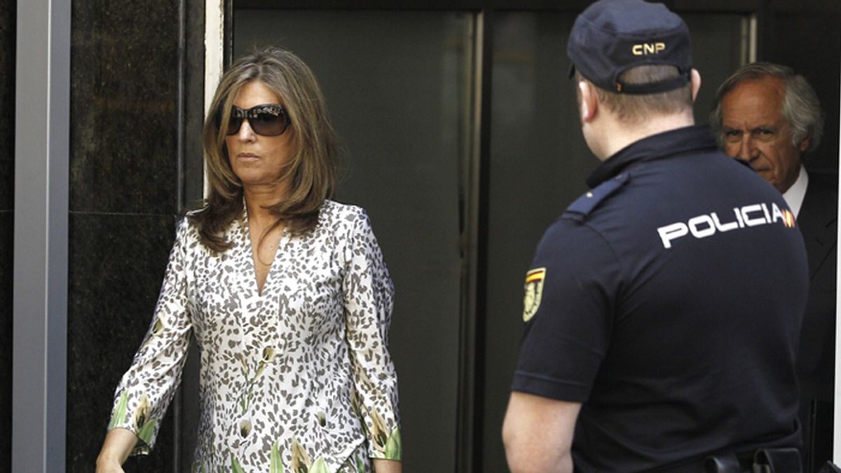Rosalía Iglesias, esposa de Luis Bárcenas tras declarar en la Audiencia Nacional