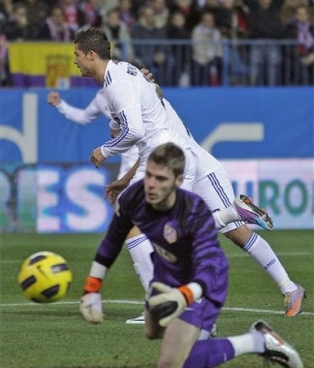 CR7, un titán también en el Calderón. Foto: AP.