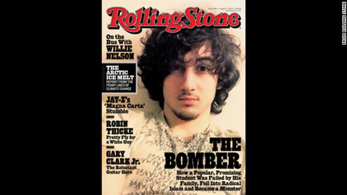 Dzhokhar Tsarnaev, portada de la revista Rolling Stone