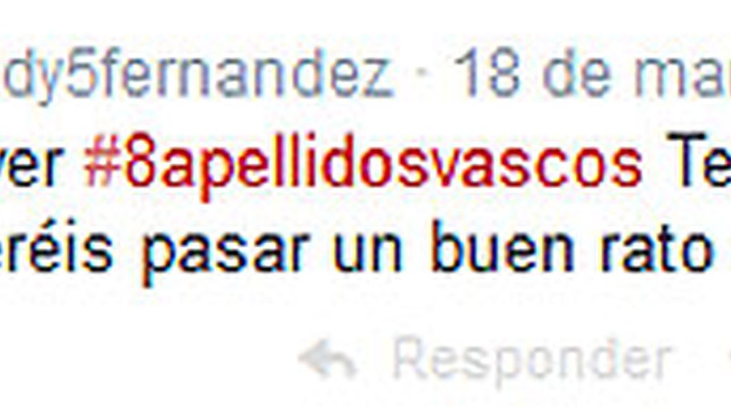 Tuits 'Ocho apellidos vascos'