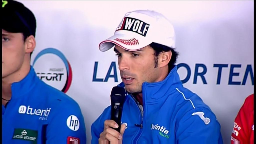 Los pilotos españoles de Moto2 en la presentación del Mundial