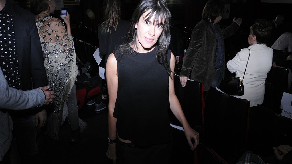 La diseñadora Amaya Arzuaga a su llegada al cine Capitol