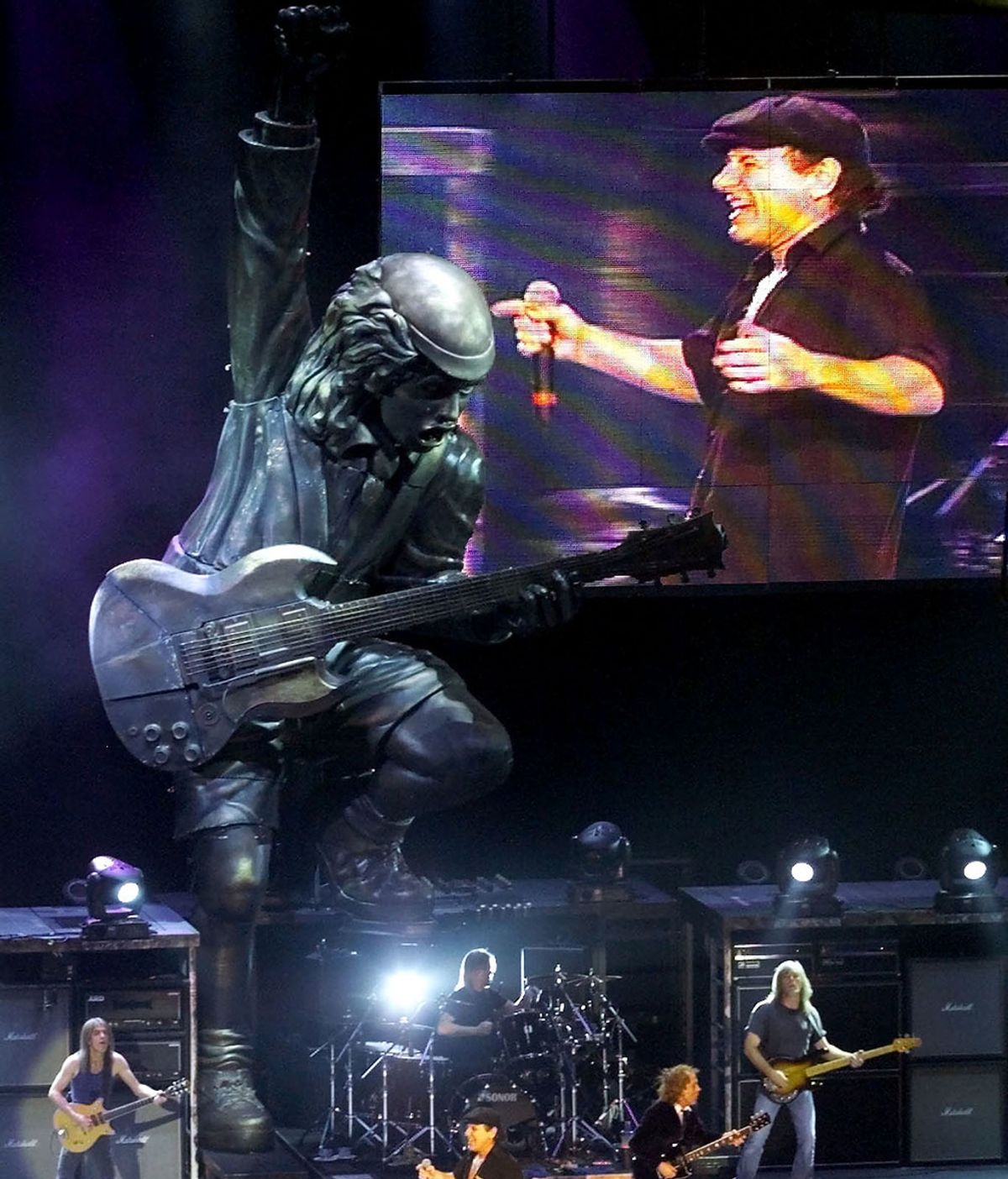 AC/DC en concierto antes de la detención de su batería