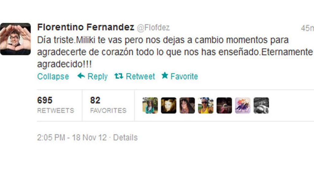 Adiós tuitero al Payaso de la Tele