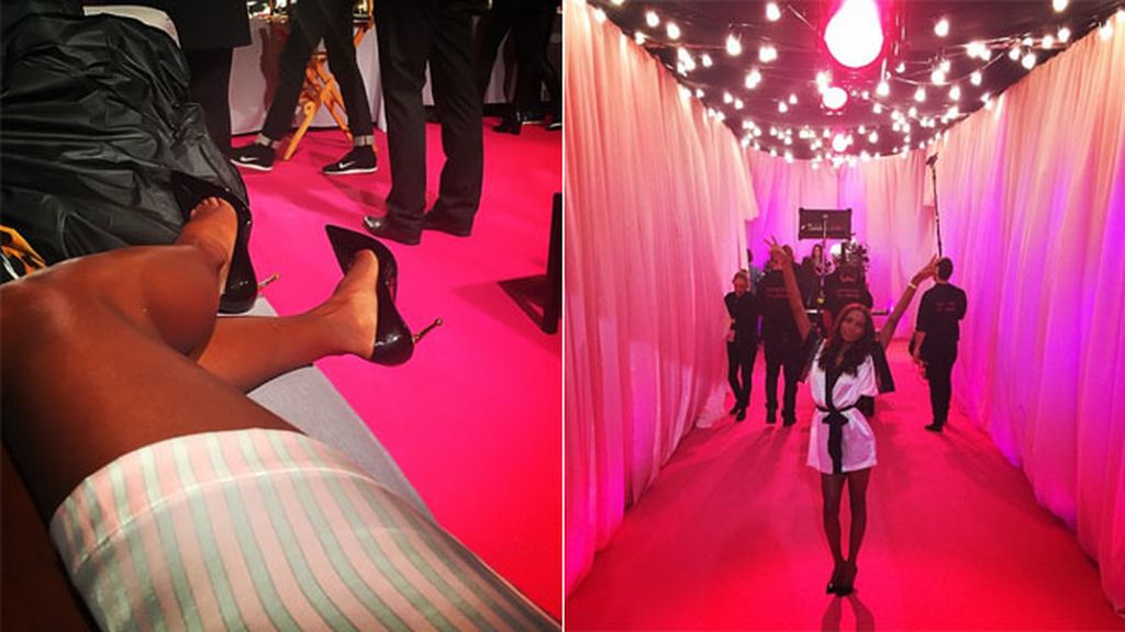Jasmine Tookes, bambalinas rosas