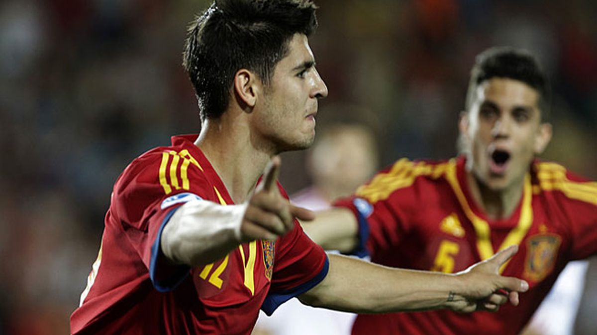 Álvaro Morata, tras marcar ante Rusia Álvaro Morata, tras marcar ante Rusia