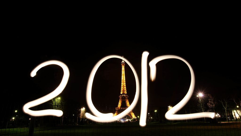 Dibujos de luz para felicitar el año nuevo