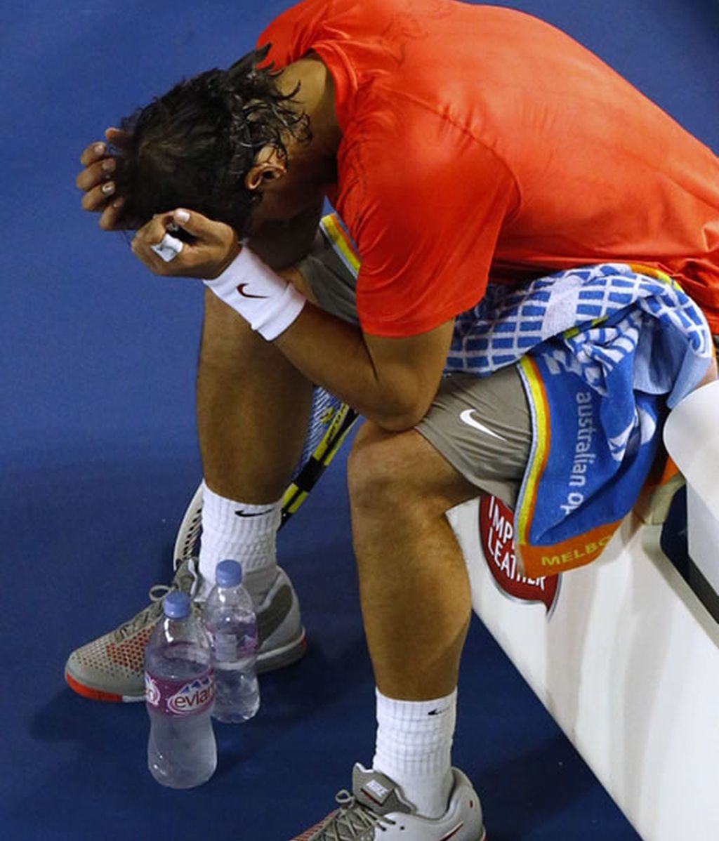 Nadal se lesionó durante su partido con Ferrer Nadal se lesionó durante su partido con Ferrer