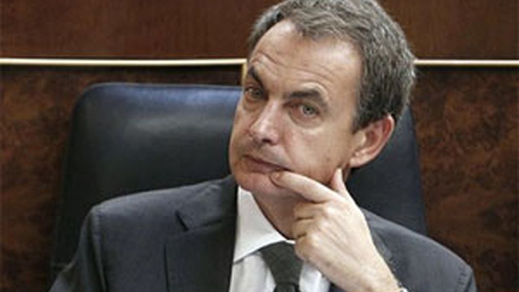 Zapatero en el Congreso de los Diputados. Foto: EFE