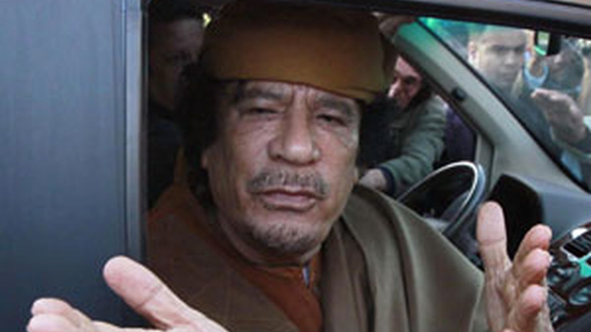 Una de las últimas fotografías de Gadafi este agosto en Trípoli. Foto: REUTERS