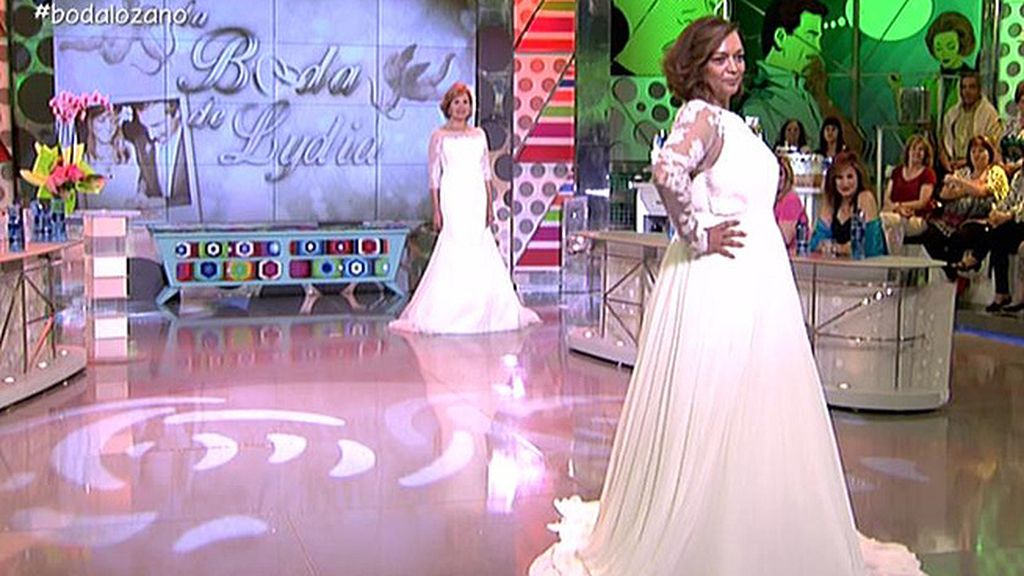 La colaboradora ha escogido entre seis vestidos