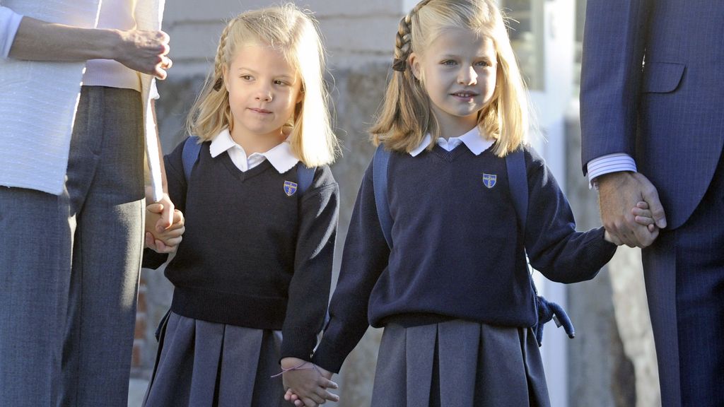 Primer día de colegio para las infantas Primer día de colegio para las infantas