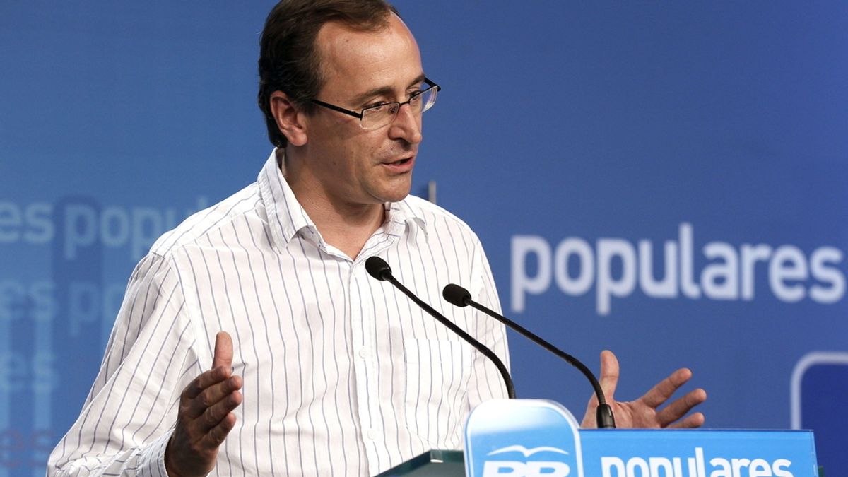 El portavoz del PP en el Congreso de los Diputados, Alfonso Alonso