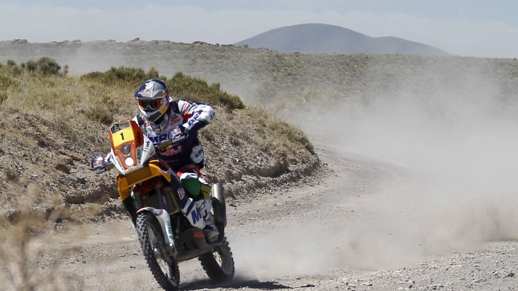 Marc Coma, durante la segunda etapa