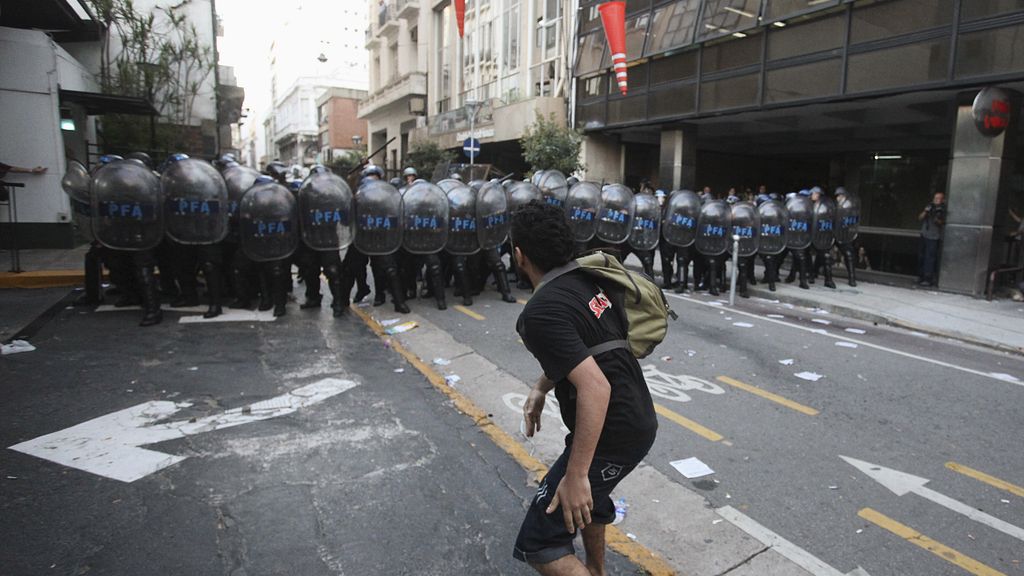 Manifestación en Argentina