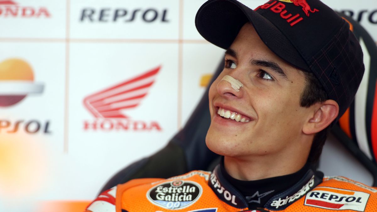 Márquez, durante el GP de Alemania