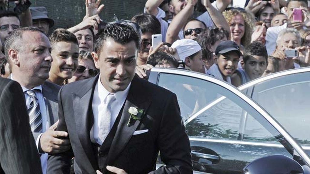 Boda de Xavi Hernández con Nuria Cunillera