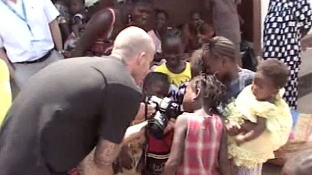 Todos los niños veían las fotos de Beckham