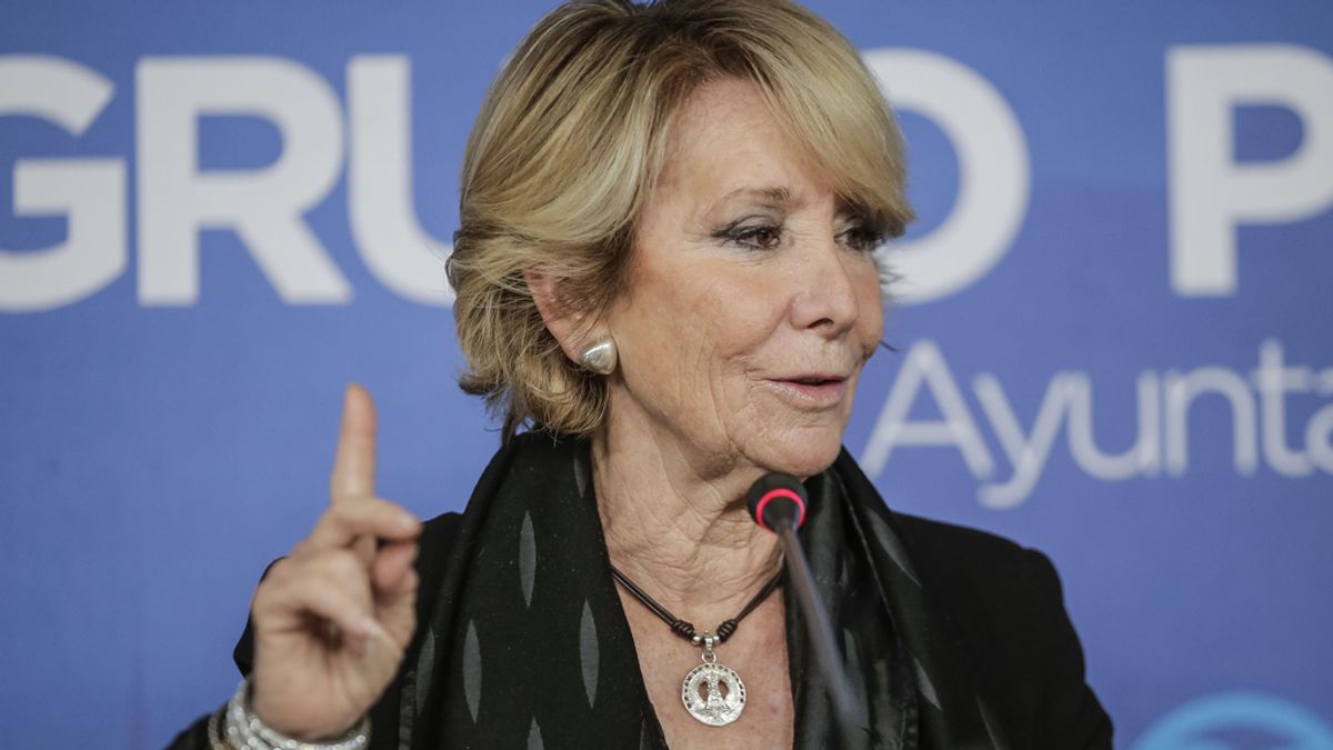 Esperanza Aguirre, concejal popular en el Ayuntamiento de Madrid