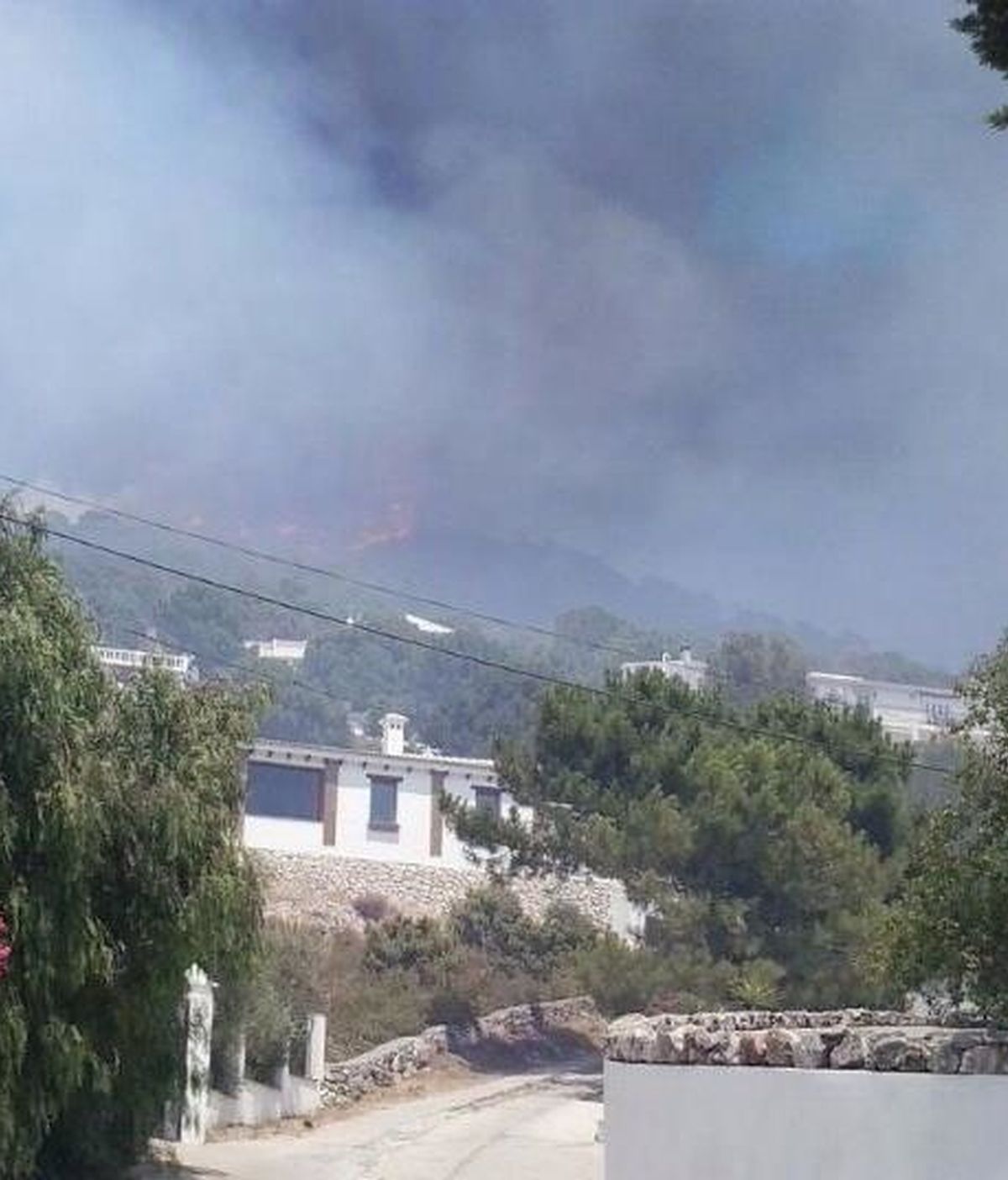 Activan el Plan de Emergencias por incendios forestales en un fuego declarado en Málaga