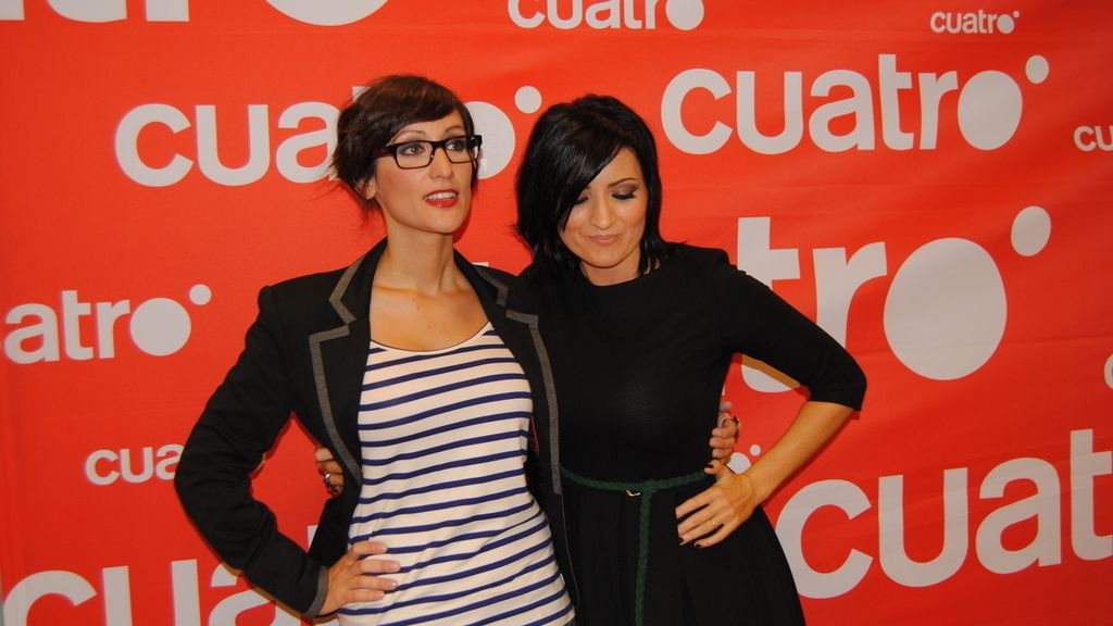 Silvia Abril y Ana Morgade en el pase de prensa