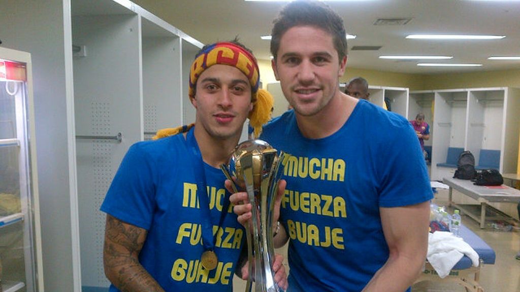Thiago y Fontás celebran la victoria