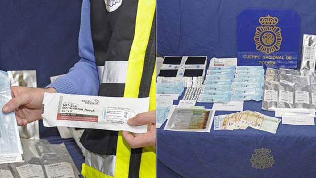 Material incautado por la Policía
